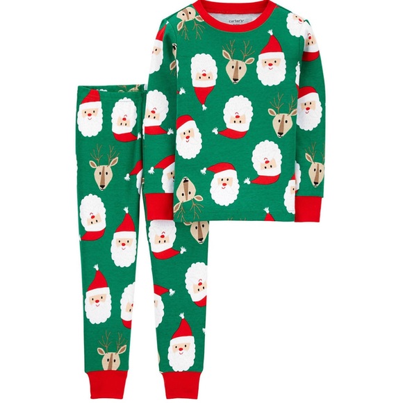 NEW Christmas Adult Santa Snug Fit Cotton PJs Holidays Festive Unisex - Picture 1 of 14